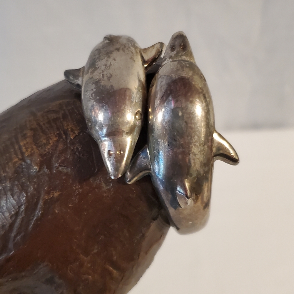 Vintage Dolphin Cuff Bracelet